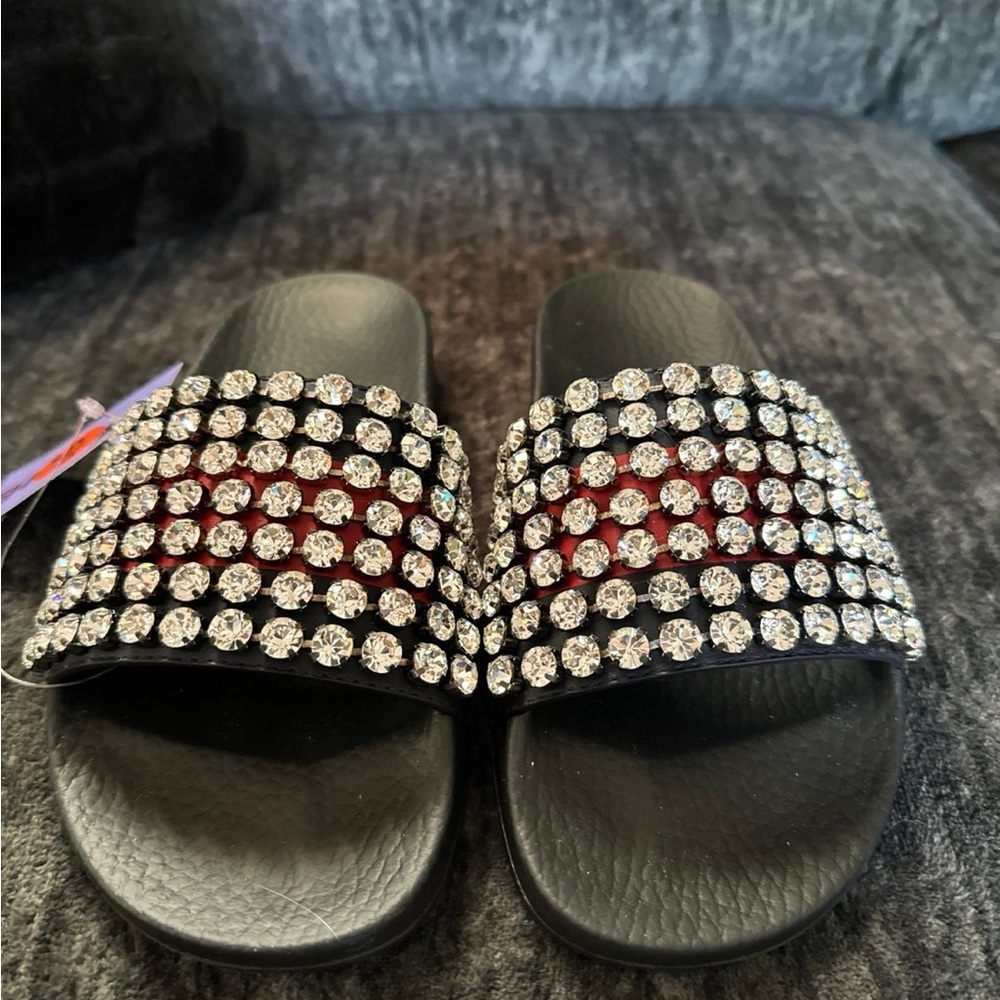 AUTHENTIC Gucci Slides BLING Crystal Rhinestone 💎 Size 5.5